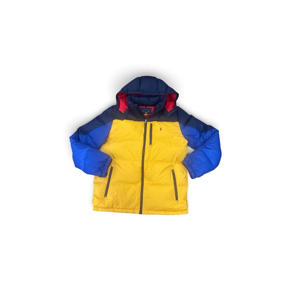Polo Ralph Lauren Big Boys XL 18/20 Color Block Water Resistant Down Jacket Coat
